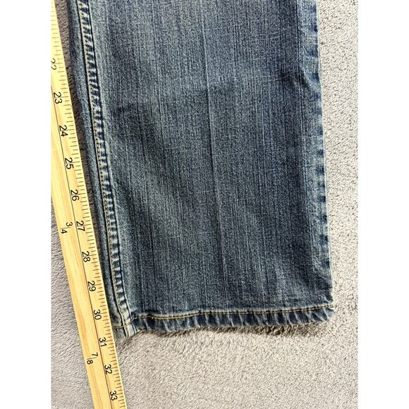 Levi's Strauss Signature Jeans Womens Size 12 Medium Mid Rise Straight Blue - Picture 6 of 8